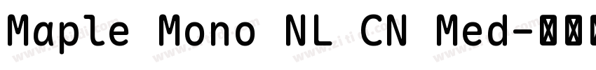 Maple Mono NL CN Med字体转换